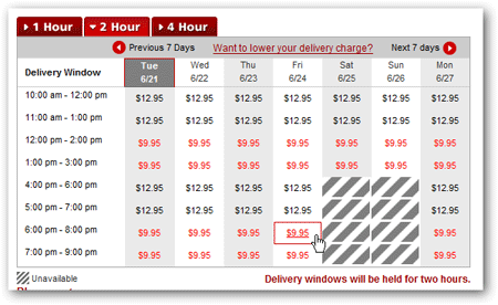 san francisco grocery delivery 2 hour window
